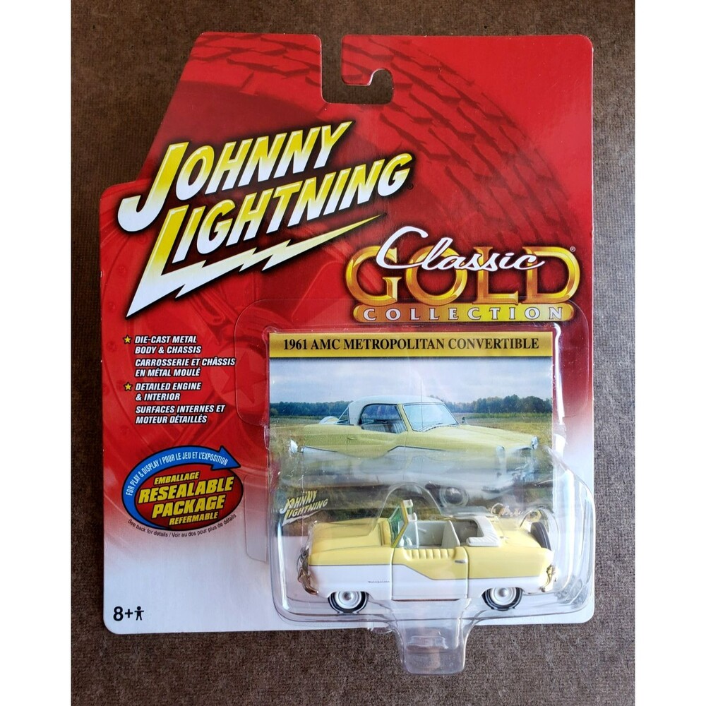 2005 Johnny Lightning 1961 AMC METROPOLITAN CONVERTIBLE 1:64 Real Wheels Series